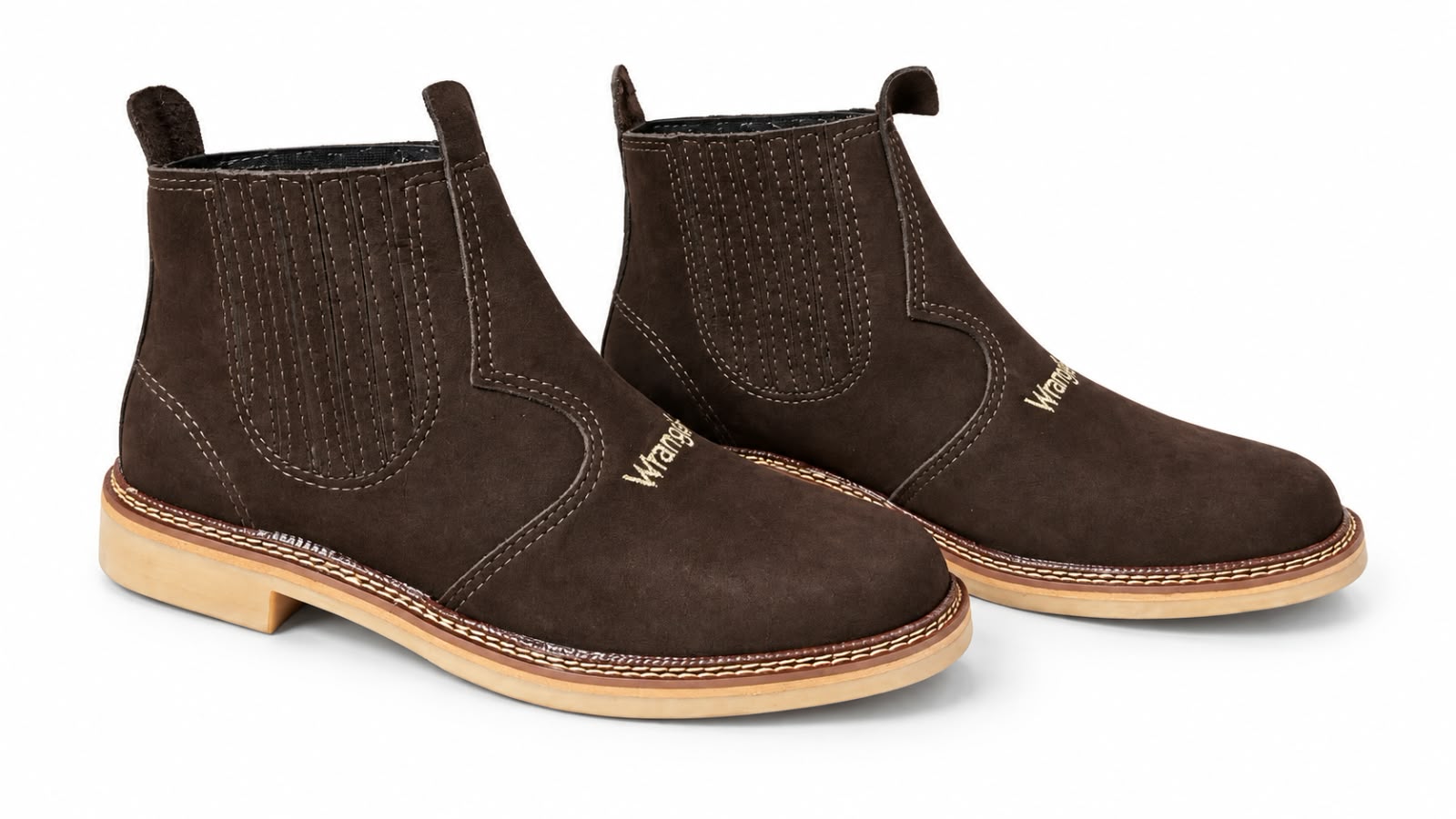 Botina Wrangler 022W — Café Nobuck foto 3