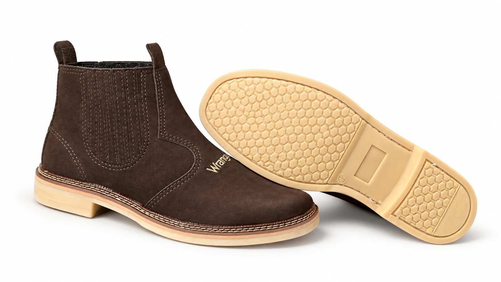 Botina Wrangler 022W — Café Nobuck foto 5