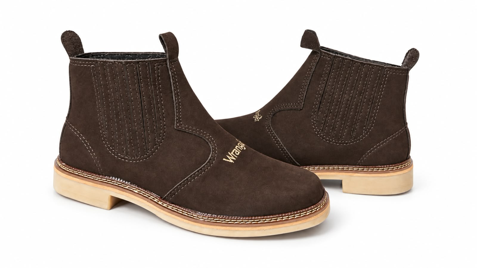 Botina Wrangler 022W — Café Nobuck foto 6
