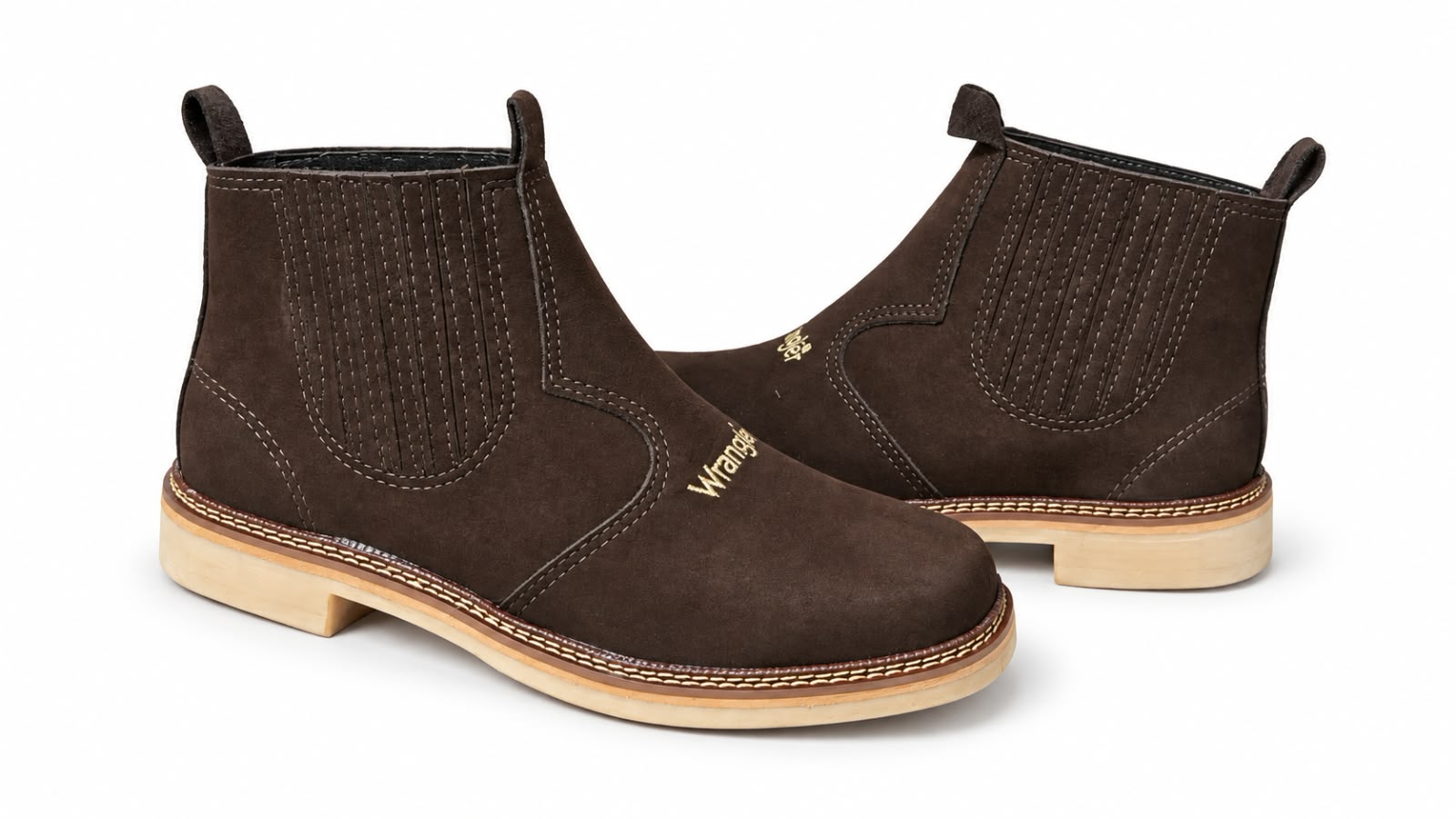 Botina Wrangler 022W — Café Nobuck foto 7
