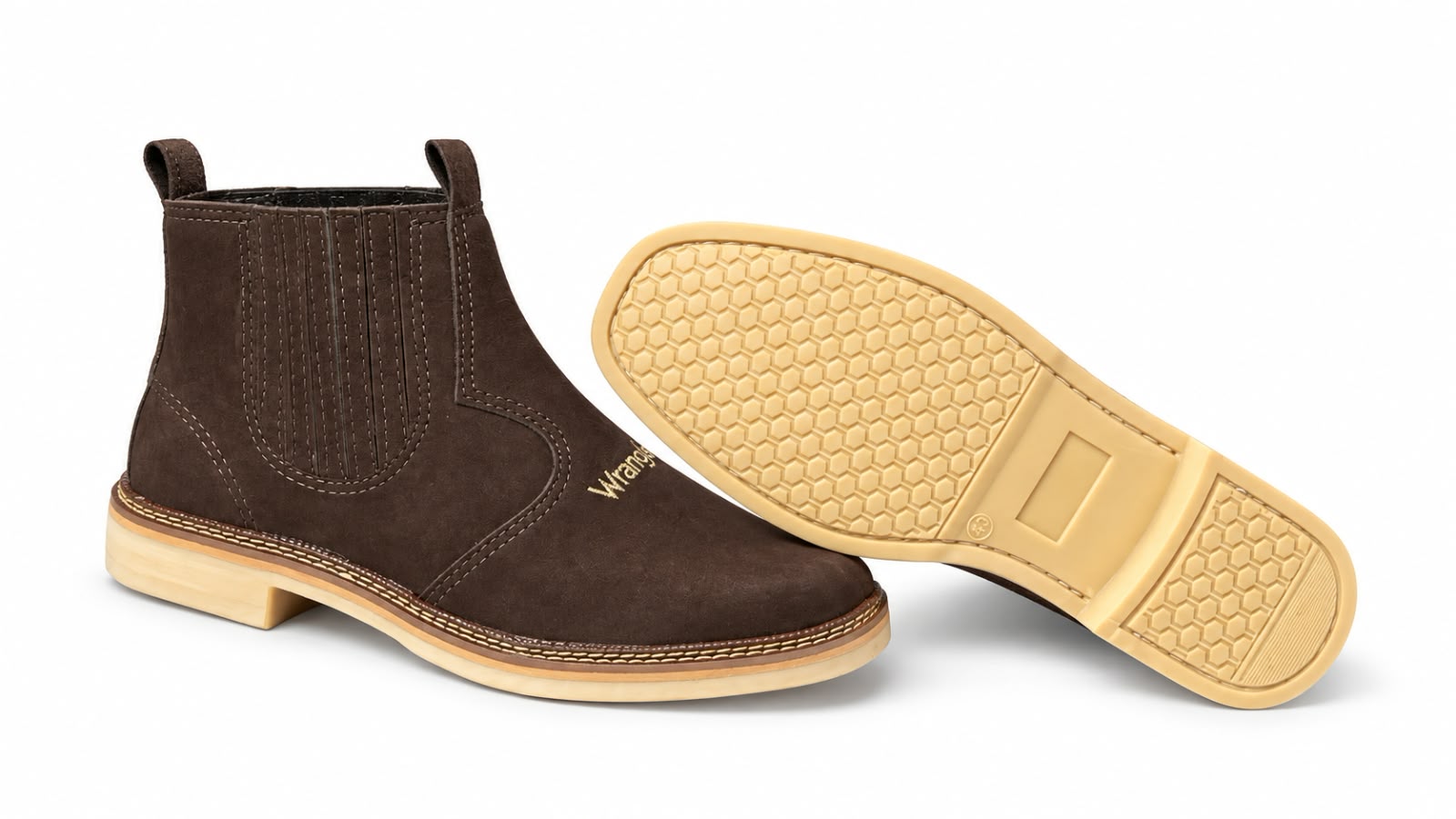 Botina Wrangler 022W — Café Nobuck foto 9
