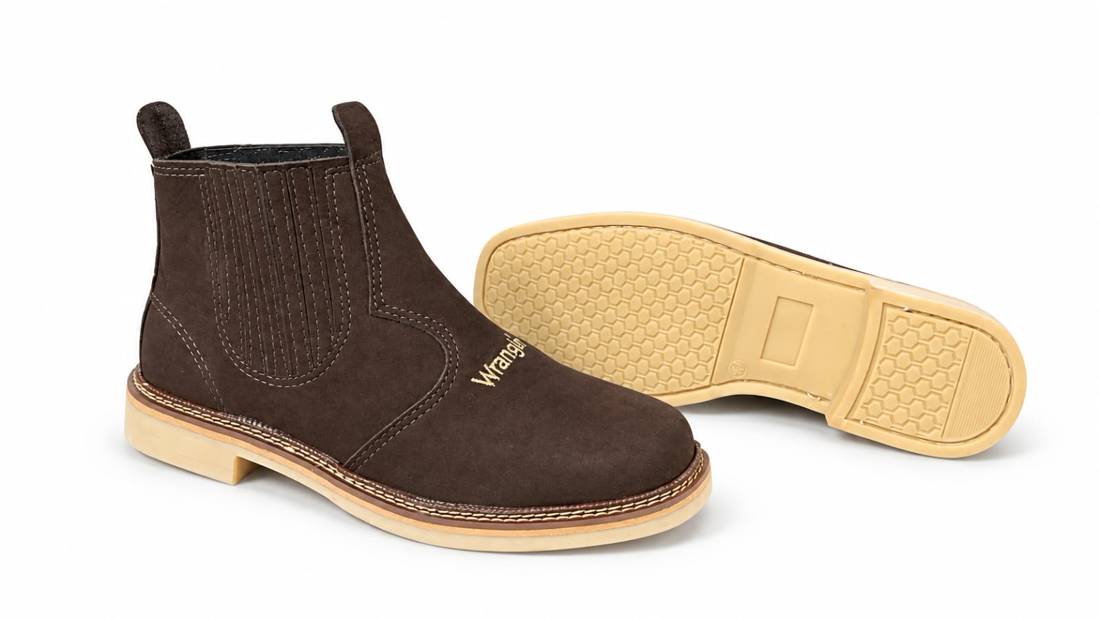 Botina Wrangler 022W — Café Nobuck foto 11