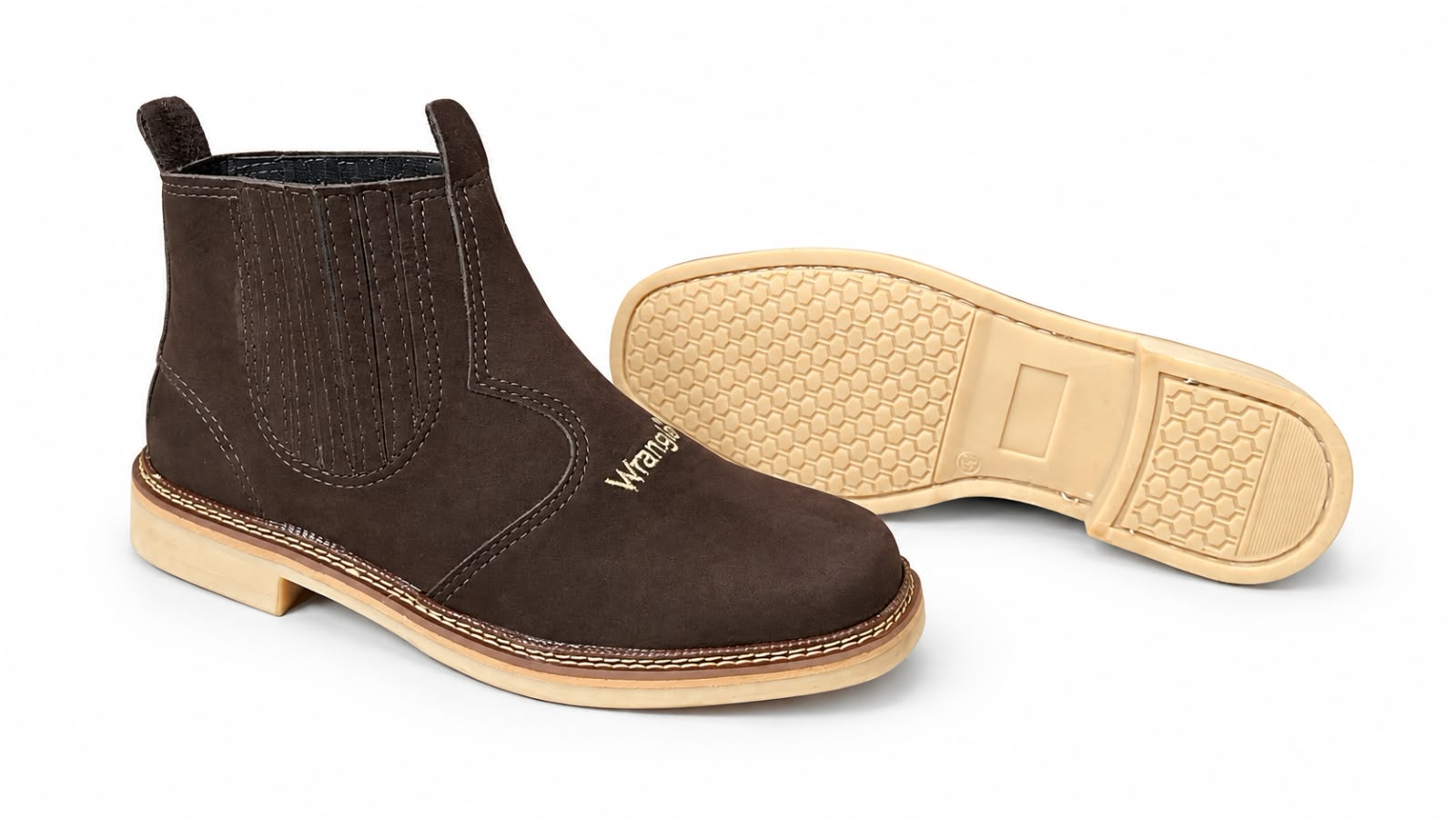 Botina Wrangler 022W — Café Nobuck foto 12