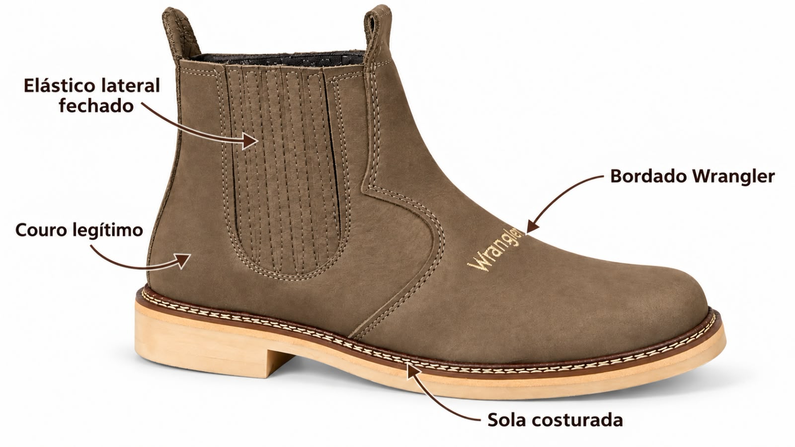 Botina Wrangler 022W — Rato Nobuck foto 9