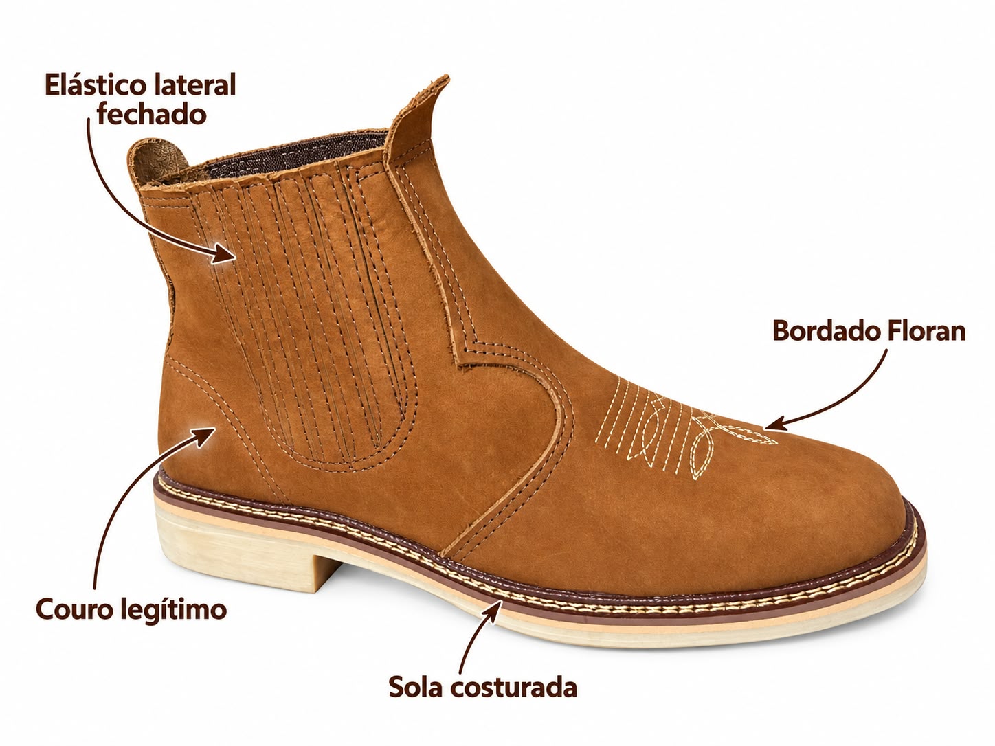 Botina Floran 055 — Castor Nobuck foto 3