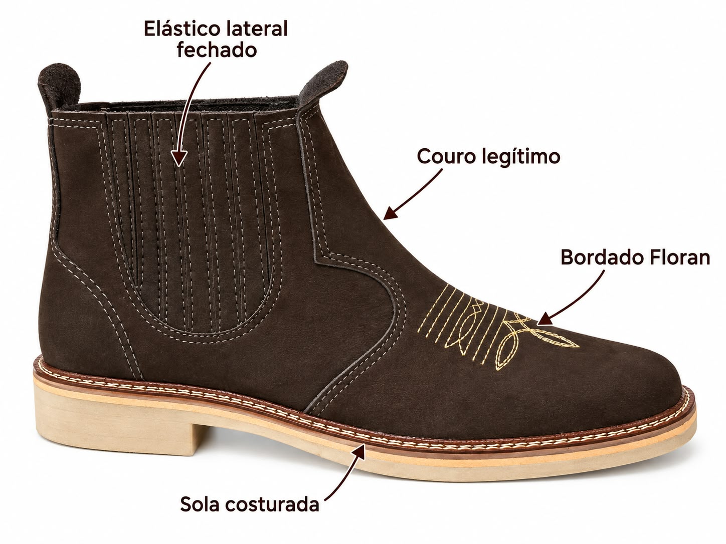 Botina Floran 055 — Castor Nobuck foto 7
